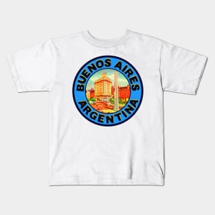 Buenos Aires Argentina Vintage Style Travel Kids T-Shirt